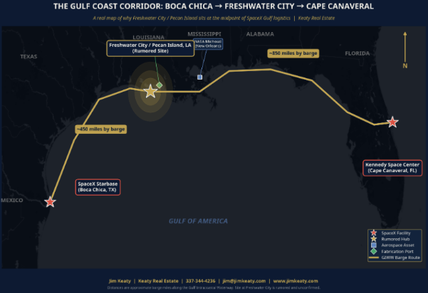 Gulf Coast corridor map
